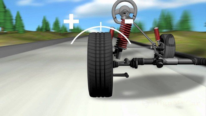 Góc đặt bánh xe bị sai lệch ảnh hưởng trực tiếp đến khả năng vận hành và an toàn khi di chuyển,